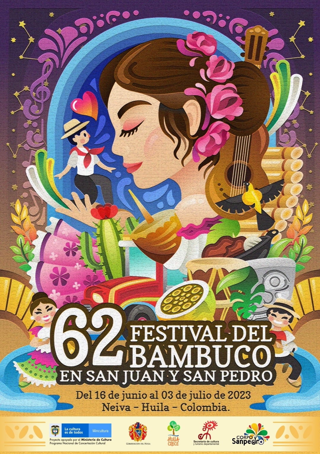 LXII Festival del Bambuco en San Juan y San Pedro