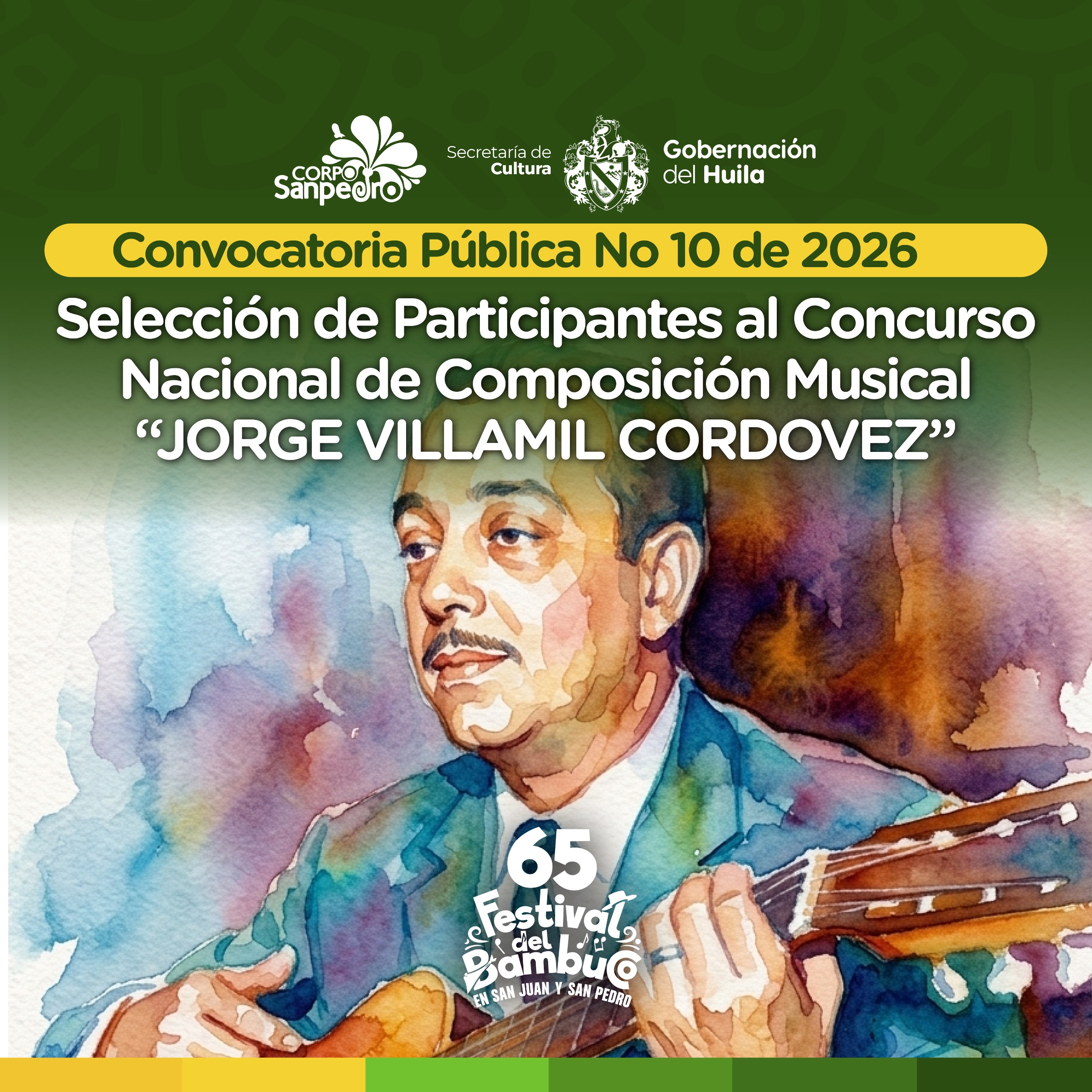 Seleccion de participantes al concurso nacional de composicion musical "Jorge Villamil Cordovez"