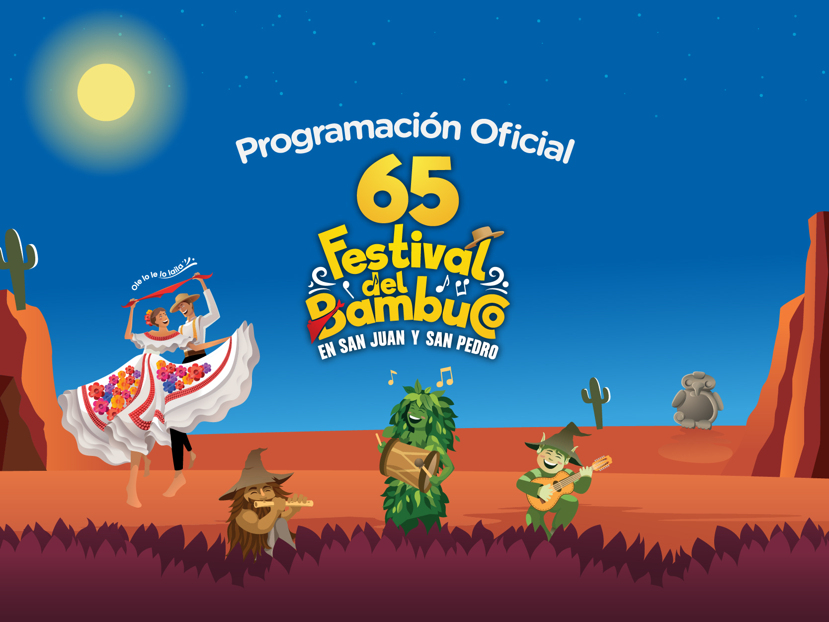 ¡Ya está aquí la Programación Oficial del 65° Festival del Bambuco en San Juan y San Pedro!