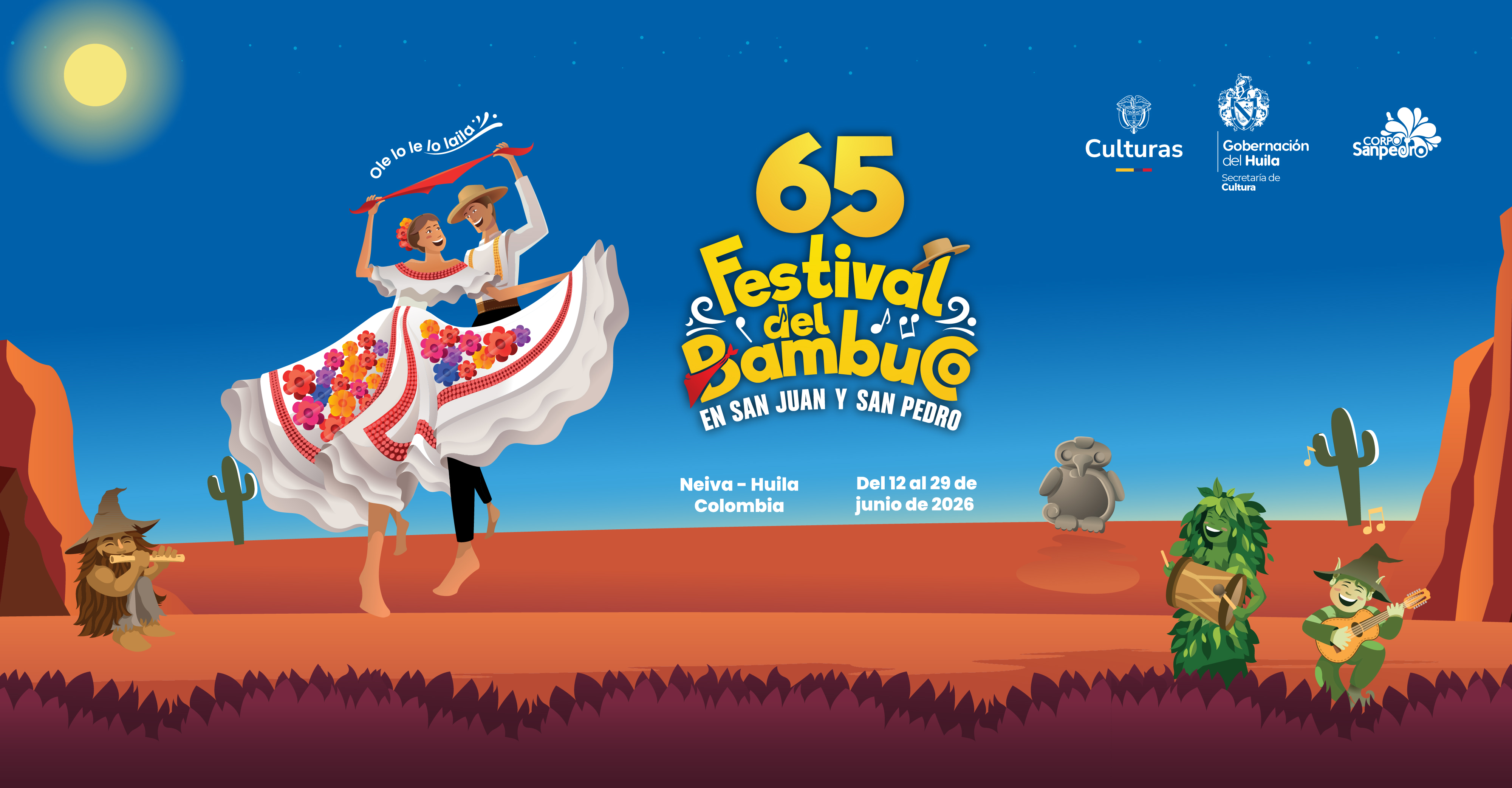 65 Festival del Bambuco en San Juan y San Pedro